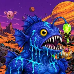 Oozlings #8984, Anglerfish · Ship Junkyard