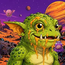 Oozlings #8987, Toad Goblin · Ship Junkyard