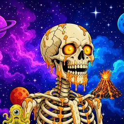 Oozlings #8989, Skull · Void Nebula