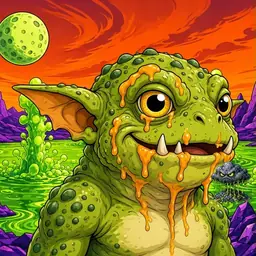 Oozlings #8994, Toad Goblin · Acid Lake