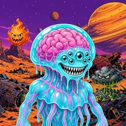 Oozlings #8999, Jellyfish Brain · Ship Junkyard
