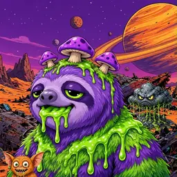 Oozlings #900, Slime Sloth · Ship Junkyard
