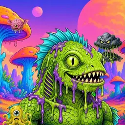 Oozlings #9000, Swamp Fish · Mushroom Desert