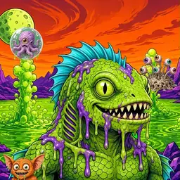 Oozlings #9001, Swamp Fish · Acid Lake