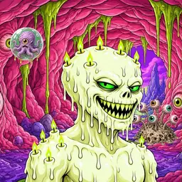 Oozlings #9009, Mutated Candle Wax · Flesh Cave