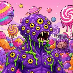 Oozlings #9012, Eyeball Cluster · Candy Planet