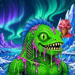 Oozlings #902, Mutated Swamp Fish · Aurora Ice