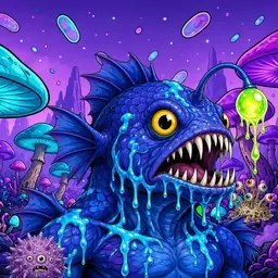 Oozlings #9027, Anglerfish · Fungus Forest