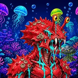 Oozlings #9031, Crab · Glow Reef