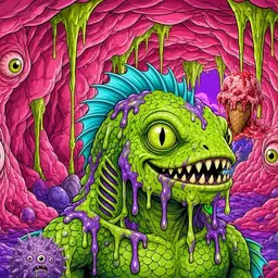 Oozlings #9037, Swamp Fish · Flesh Cave