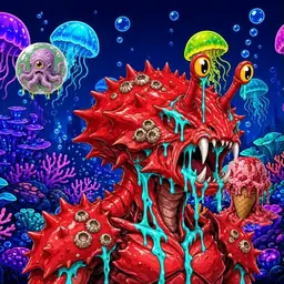 Oozlings #904, Crab · Glow Reef
