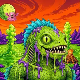 Oozlings #9040, Swamp Fish · Acid Lake