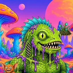 Oozlings #9060, Swamp Fish · Mushroom Desert