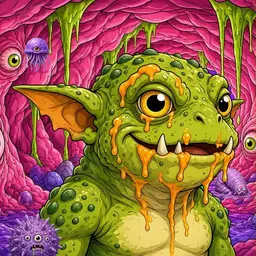 Oozlings #9063, Toad Goblin · Flesh Cave