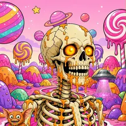 Oozlings #9067, Skull · Candy Planet