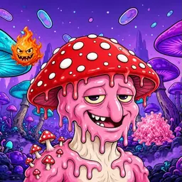 Oozlings #9072, Mushroom Head · Fungus Forest