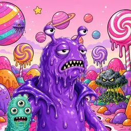Oozlings #9080, Slug · Candy Planet