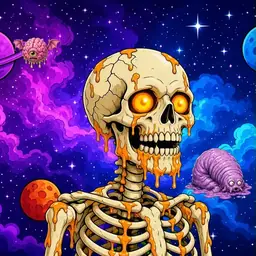 Oozlings #9087, Skull · Void Nebula
