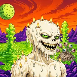 Oozlings #9090, Candle Wax · Acid Lake