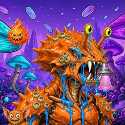 Oozlings #9095, Mutated Crab · Fungus Forest
