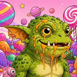 Oozlings #9097, Toad Goblin · Candy Planet