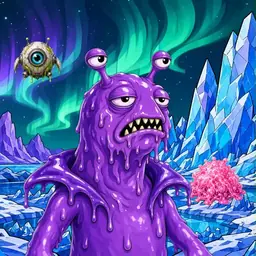 Oozlings #9101, Slug · Aurora Ice