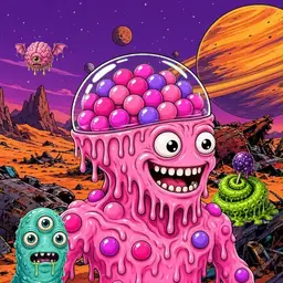 Oozlings #9103, Gumball Brain · Ship Junkyard