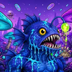 Oozlings #9108, Anglerfish · Fungus Forest