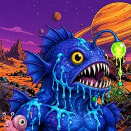 Oozlings #911, Anglerfish · Ship Junkyard