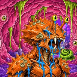 Oozlings #9117, Mutated Crab · Flesh Cave