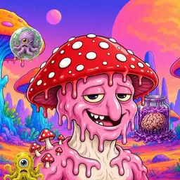 Oozlings #9124, Mushroom Head · Mushroom Desert