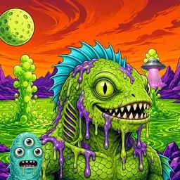 Oozlings #9125, Swamp Fish · Acid Lake