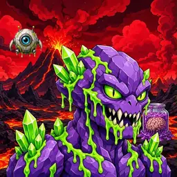 Oozlings #9127, Crystal Rock · Lava Fields