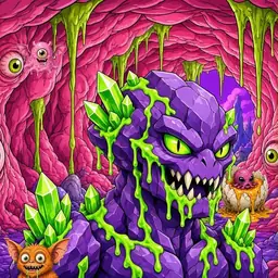 Oozlings #9131, Crystal Rock · Flesh Cave