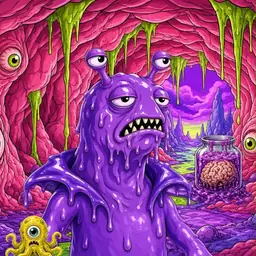 Oozlings #9132, Slug · Flesh Cave