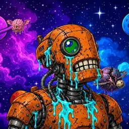 Oozlings #9140, Rusty Robot · Void Nebula