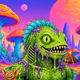 Oozlings #9141, Swamp Fish · Mushroom Desert