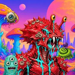Oozlings #9147, Crab · Mushroom Desert
