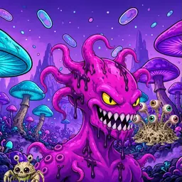 Oozlings #915, Squid · Fungus Forest