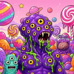 Oozlings #9151, Eyeball Cluster · Candy Planet