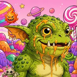 Oozlings #9154, Toad Goblin · Candy Planet