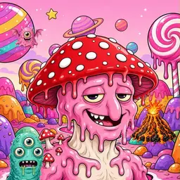 Oozlings #9159, Mushroom Head · Candy Planet