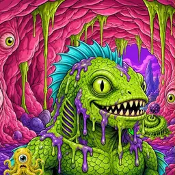 Oozlings #916, Swamp Fish · Flesh Cave