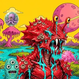 Oozlings #9171, Crab · Turquoise Swamp