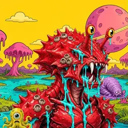 Oozlings #9175, Crab · Turquoise Swamp