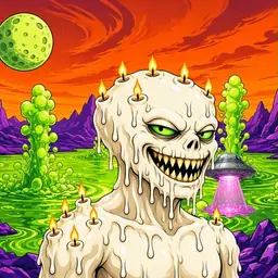 Oozlings #9180, Candle Wax · Acid Lake