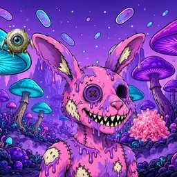 Oozlings #9181, Zombie Bunny · Fungus Forest