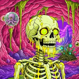 Oozlings #9183, Mutated Skull · Flesh Cave