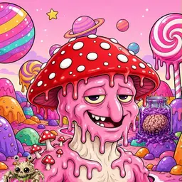 Oozlings #9184, Mushroom Head · Candy Planet