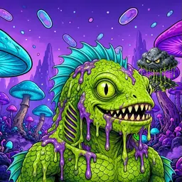 Oozlings #9186, Swamp Fish · Fungus Forest